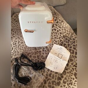 White Skincare Mini Fridge by